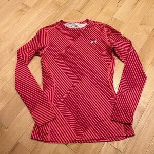 UNDER ARMOUR Long Sleeve Cold Gear bright pink MEDIUM